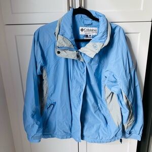 Columbia women’s vintage bugaboo medium light blue waterproof jacket